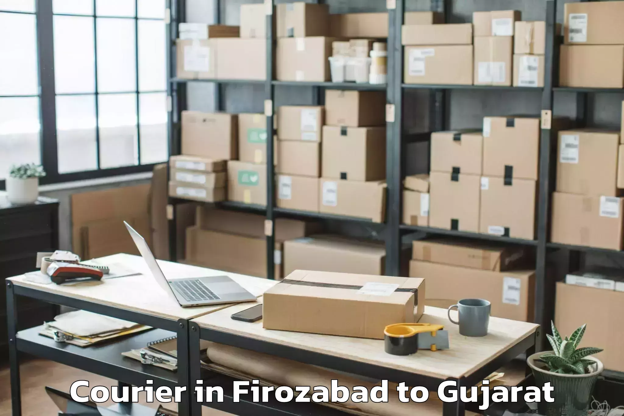 Easy Firozabad to Dhari Courier Booking